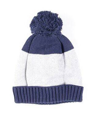 Bonnet empiècements bleu MAXIMO garçon