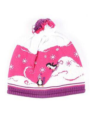 Bonnet imprimé fantaisie rose MAXIMO fille