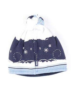 Bonnet imprimé fantaisie bleu MAXIMO garçon