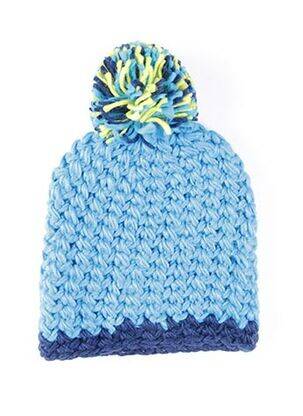 Bonnet empiècements bleu MAXIMO garçon