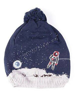 Bonnet imprimé fantaisie bleu MAXIMO garçon