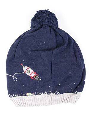 Bonnet imprimé fantaisie bleu MAXIMO garçon