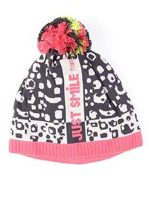 Bonnet imprimé fantaisie rose MAXIMO fille
