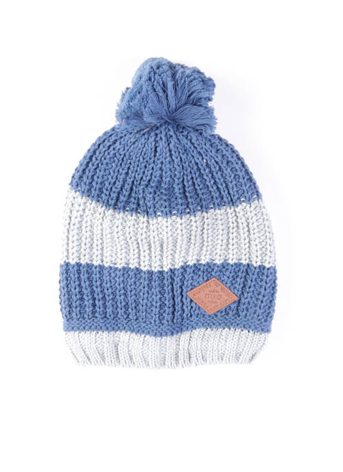 Bonnet imprimé fantaisie bleu MAXIMO garcon