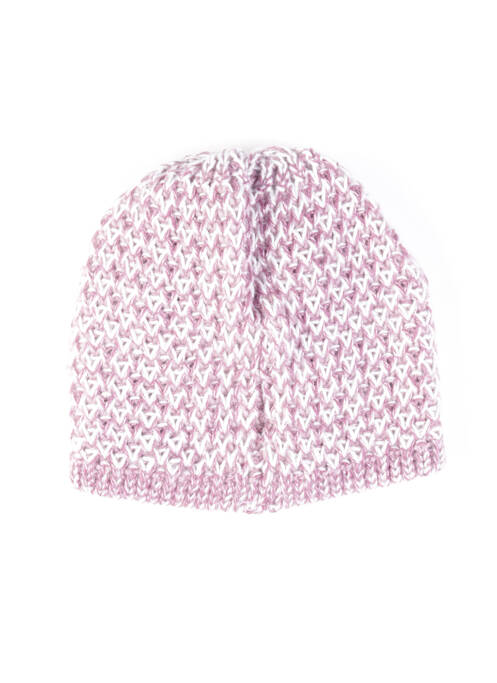 Bonnet finition bords-côtes violet MAXIMO fille