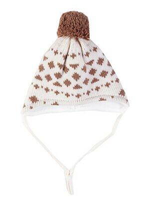 Bonnet empiècements marron MAXIMO enfant