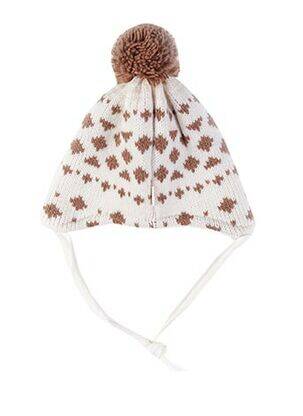 Bonnet empiècements marron MAXIMO enfant