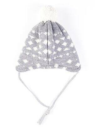 Bonnet empiècements gris MAXIMO enfant