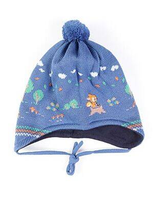 Bonnet imprimé fantaisie bleu MAXIMO garçon