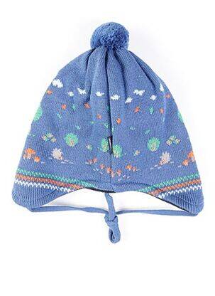 Bonnet imprimé fantaisie bleu MAXIMO garçon