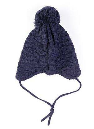 Bonnet empiècements bleu MAXIMO enfant
