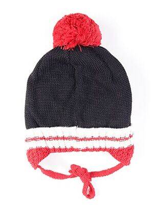 Bonnet imprimé fantaisie noir MAXIMO garçon
