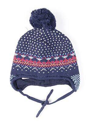 Bonnet imprimé fantaisie bleu MAXIMO garçon