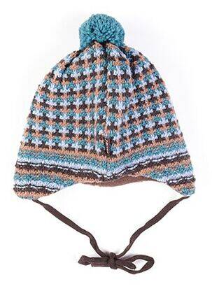 Bonnet imprimé fantaisie bleu MAXIMO garçon