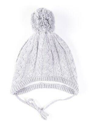 Bonnet empiècements gris MAXIMO enfant