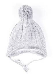 Bonnet fermeture liens à nouer gris MAXIMO enfant
