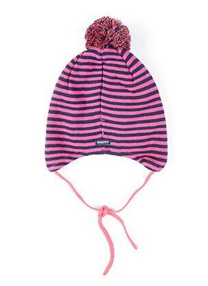 Bonnet imprimé fantaisie rose MAXIMO fille