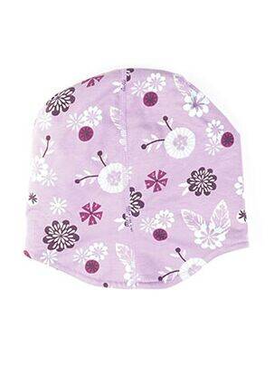 Bonnet imprimé fantaisie violet MAXIMO fille