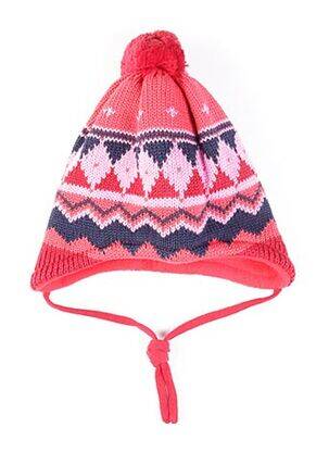Bonnet imprimé fantaisie rouge MAXIMO fille
