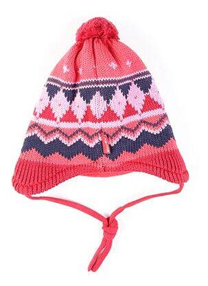 Bonnet imprimé fantaisie rouge MAXIMO fille