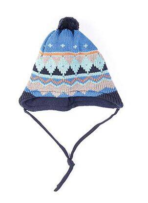 Bonnet imprimé fantaisie bleu MAXIMO garçon
