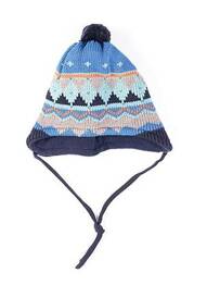 Bonnet imprimé fantaisie bleu MAXIMO garcon