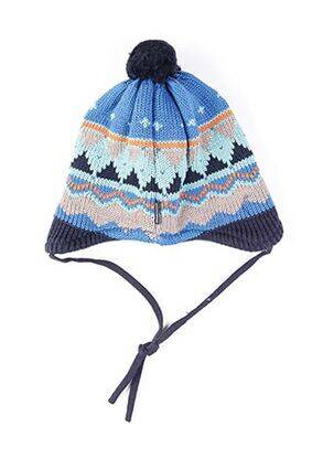 Bonnet imprimé fantaisie bleu MAXIMO garçon