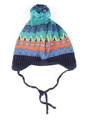 Bonnet imprimé fantaisie bleu MAXIMO garçon