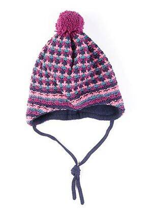 Bonnet imprimé fantaisie rose MAXIMO fille