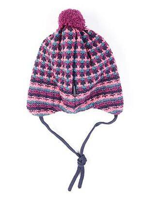 Bonnet imprimé fantaisie rose MAXIMO fille