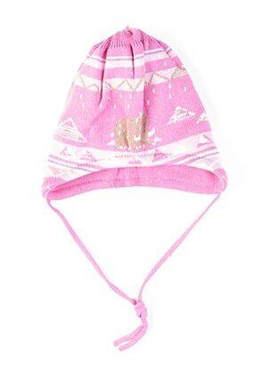 Bonnet imprimé fantaisie rose MAXIMO fille