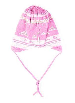 Bonnet imprimé fantaisie rose MAXIMO fille