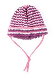 Bonnet fermeture liens à nouer rose MAXIMO fille