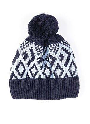 Bonnet imprimé fantaisie bleu MAXIMO garçon