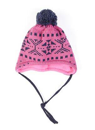 Bonnet imprimé fantaisie rose MAXIMO fille