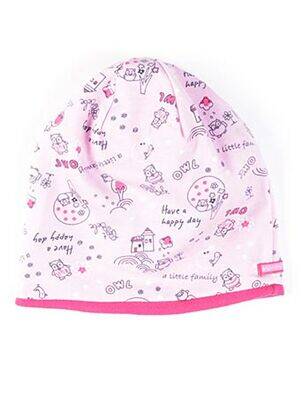 Bonnet imprimé fantaisie rose MAXIMO fille