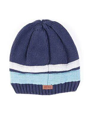 Bonnet imprimé fantaisie bleu MAXIMO garçon