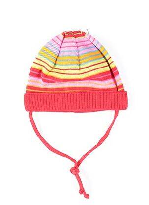 Bonnet imprimé fantaisie rouge MAXIMO fille