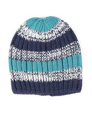 Bonnet imprimé fantaisie bleu MAXIMO garçon