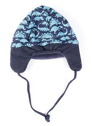 Bonnet imprimé fantaisie bleu MAXIMO garçon