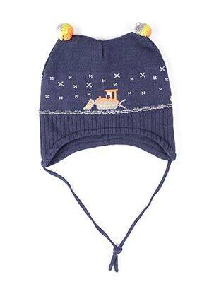 Bonnet imprimé fantaisie bleu MAXIMO garçon
