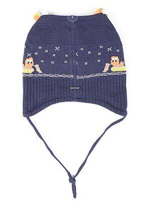 Bonnet imprimé fantaisie bleu MAXIMO garçon