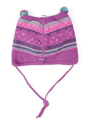 Bonnet imprimé fantaisie violet MAXIMO fille