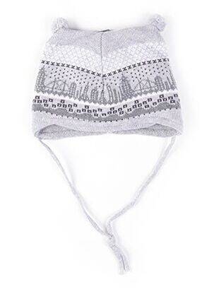 Bonnet imprimé fantaisie gris MAXIMO garçon