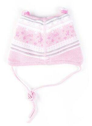 Bonnet imprimé fantaisie rose MAXIMO fille