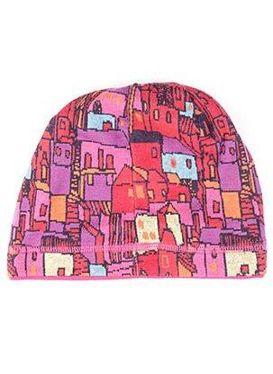 Bonnet imprimé fantaisie rouge MAXIMO fille