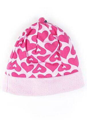 Bonnet imprimé fantaisie rose MAXIMO fille