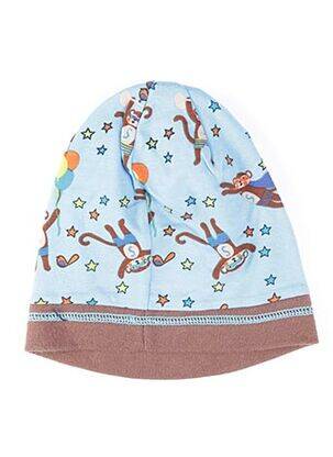 Bonnet imprimé fantaisie bleu MAXIMO garçon