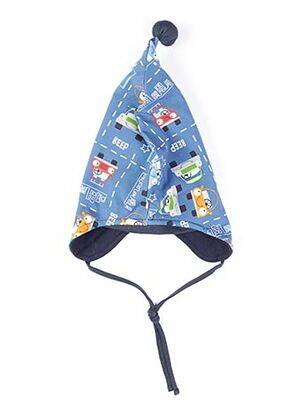 Bonnet imprimé fantaisie bleu MAXIMO garçon