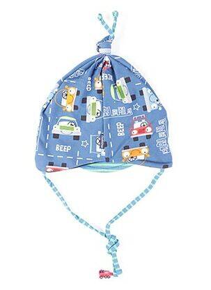 Bonnet imprimé fantaisie bleu MAXIMO garçon